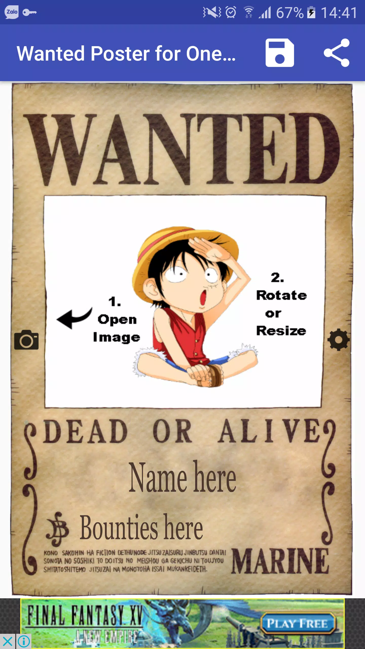 Pirate Wanted Poster Maker for One Piece Fan APK for Android Download