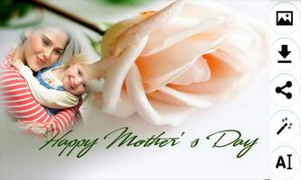 Mother's day photo frame पोस्टर