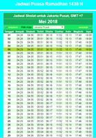 2 Schermata Jadwal Puasa Ramadhan 1439 H