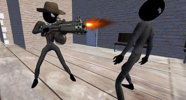 Stickman Battlelands Royale -  Rocket Royale captura de pantalla 1