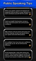 Public Speaking Tips Poster
