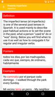Learn Spanish Past Tense capture d'écran 3