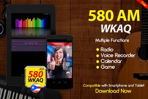 WKAQ 580 am puerto rico radio station online radio capture d'écran 2