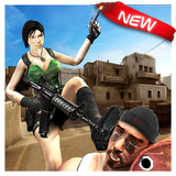 Shooter Woman - Gun Games أيقونة