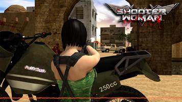 Shooter Woman - Gun Games تصوير الشاشة 1
