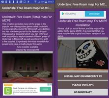 अंडरटेले: एमसीपीई के लिए फ्री रोम मैप पोस्टर