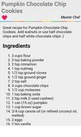 Pumpkin Cookie Recipes capture d'écran 2