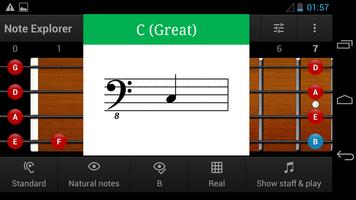 Bass Guitar Note Trainer Demo スクリーンショット 1