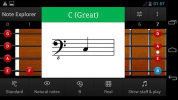 Bass Guitar Note Trainer Demo capture d'écran 1