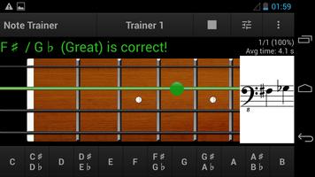 Bass Guitar Note Trainer Demo captura de pantalla 2