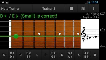 برنامه‌نما Guitar Note Trainer Demo عکس از صفحه