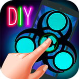Craft Neon Fidget Spinner DIY