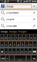 Orange Slate HD Keyboard Theme الملصق