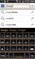 Orange Slate HD Keyboard Theme syot layar 1