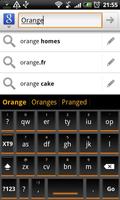 Orange Slate HD Keyboard Theme ภาพหน้าจอ 1