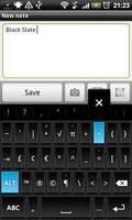 Black Slate - Keyboard Theme Ekran Görüntüsü 1