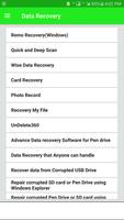 Data recovery Tips: Screenshot 1