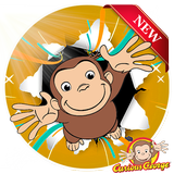 george adventure curious runner in monkey jungle icône