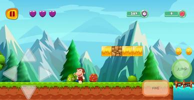 george adventure curious runner in monkey jungle постер