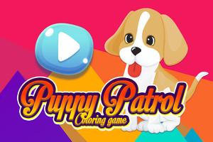 Puppy Patrol Coloring Book Affiche