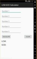 LCM-GCD Calculator poster