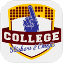 College Stickers & Emojis 2017 aplikacja