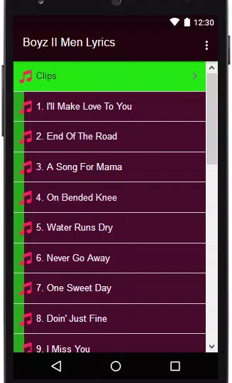 Boyz II Men Lyrics MP3 APK for Android Download