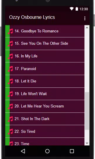 Ozzy Osbourne Lyrics MP3 APK for Android Download