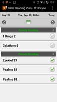 Bible Reading Plan - M'Cheyne تصوير الشاشة 1