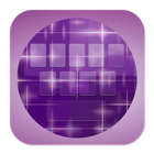 Purple Sparkle Keyboard Theme ไอคอน