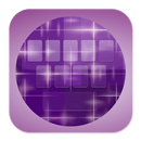 Purple Sparkle Keyboard Theme aplikacja