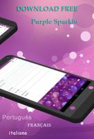 Purple Sparkle Keyboard Theme スクリーンショット 1