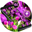Purple Tulip Flower Theme