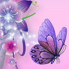 purple butterflies wallpaper ไอคอน