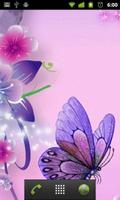 purple butterflies wallpaper ภาพหน้าจอ 1