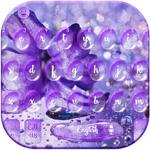 Фиолетовый водослива клавиатура тема