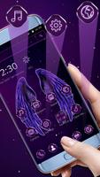 Purple Fly Wings Theme ภาพหน้าจอ 2