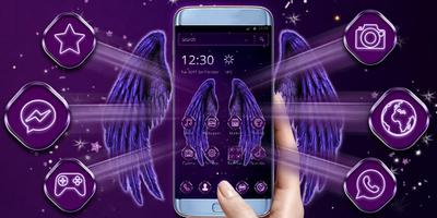 Purple Fly Wings Theme ภาพหน้าจอ 3