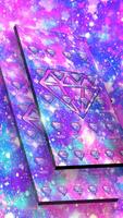 Purple Glitter Diamond Theme स्क्रीनशॉट 1