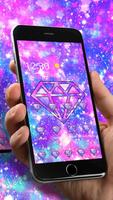 Purple Glitter Diamond Theme स्क्रीनशॉट 2