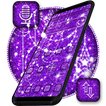 Tema Roxo Da Lua Do Glitter