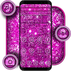 Purple Glitter Sparkling Theme APK 下載