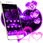 Glitter Purple Heart Theme biểu tượng