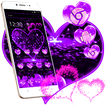 Glitter Purple Heart Theme