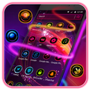 Lila Neon-Technologie-Thema APK