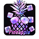 Purple Glitter Pineapple Theme APK