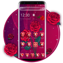Red Purple Romantic Rose Theme APK