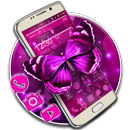 Purple Shiny Butterfly Theme APK