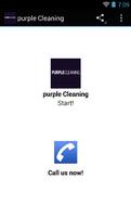 purple Cleaning Affiche
