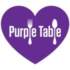 Purple Table Reservations Zeichen